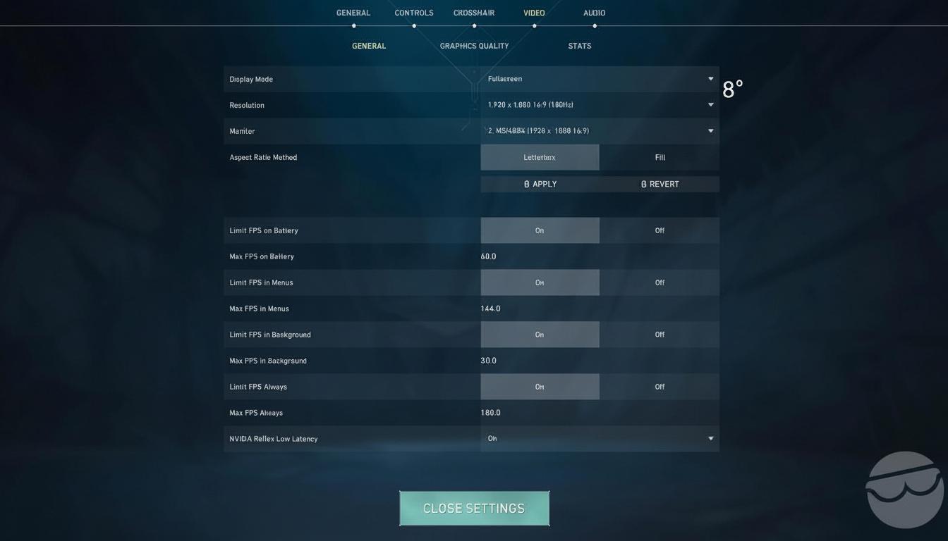 First settings to change
