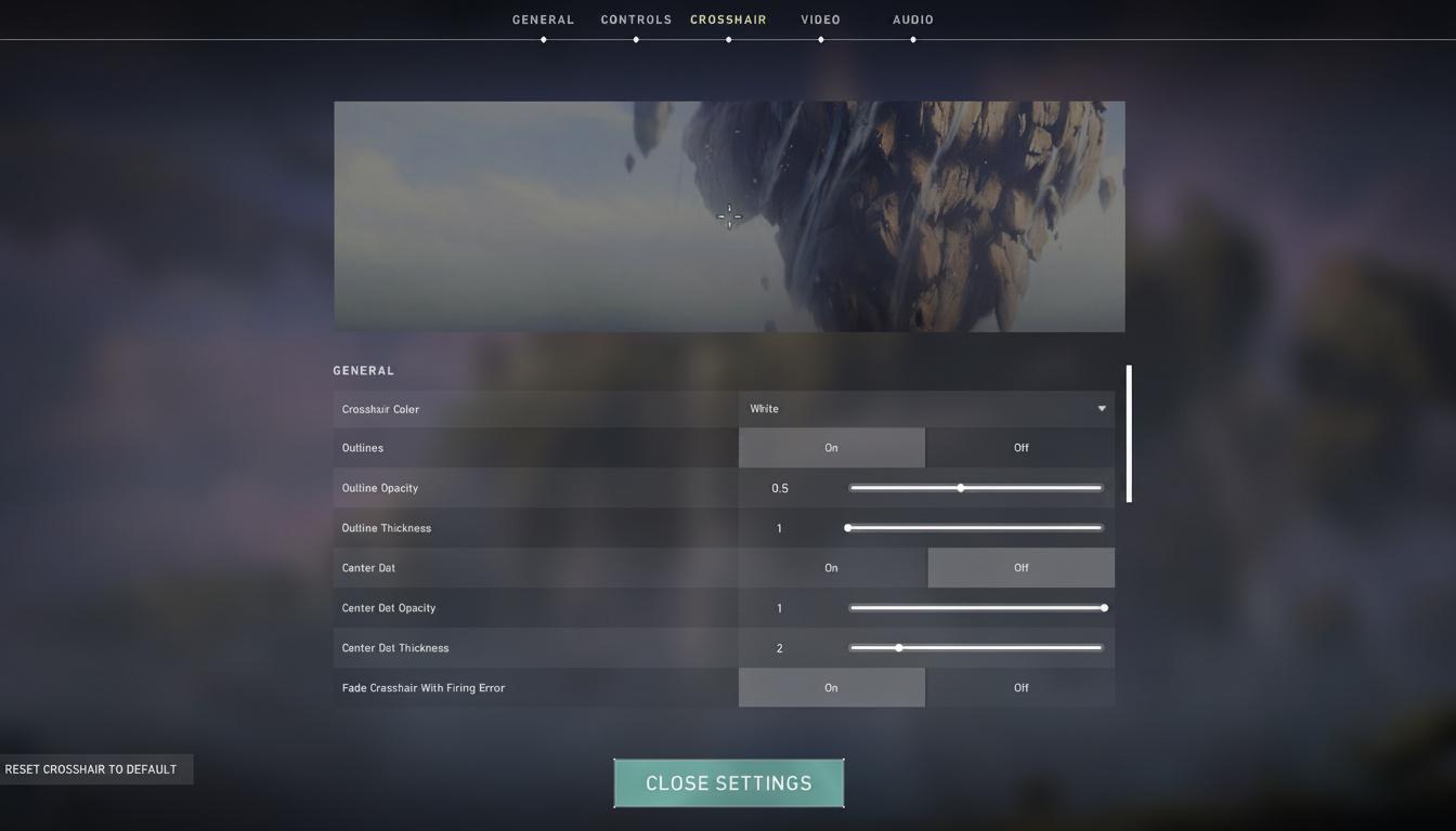 How to choose a crosshair
