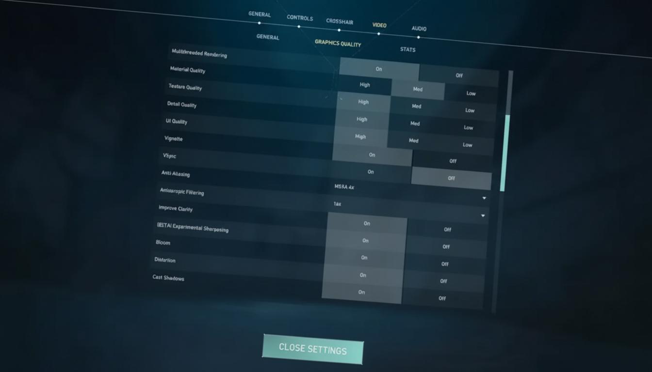 Valorant Graphics Settings